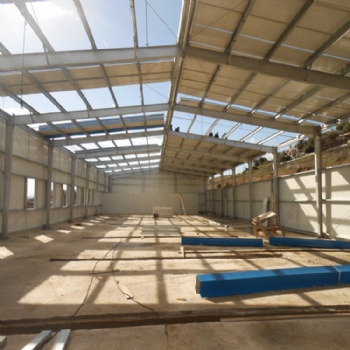 Steel structure shed