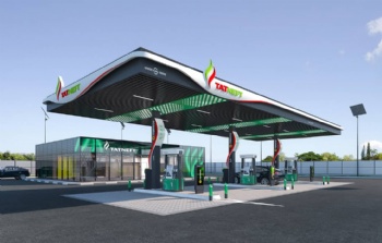 Steel structure gas/petrol station